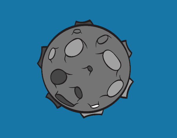 Planeta com crateras