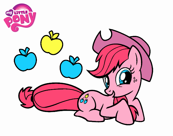 Desenho de Applejack My Little Pony pintado e colorido por Usuário não  registrado o dia 28 de Junho do 2021