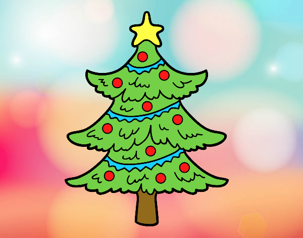 Árvore de Natal decorada
