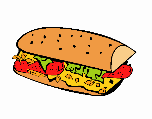 sanduiche de salsicha