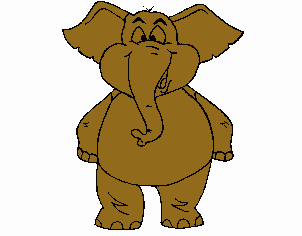 Elefante contente