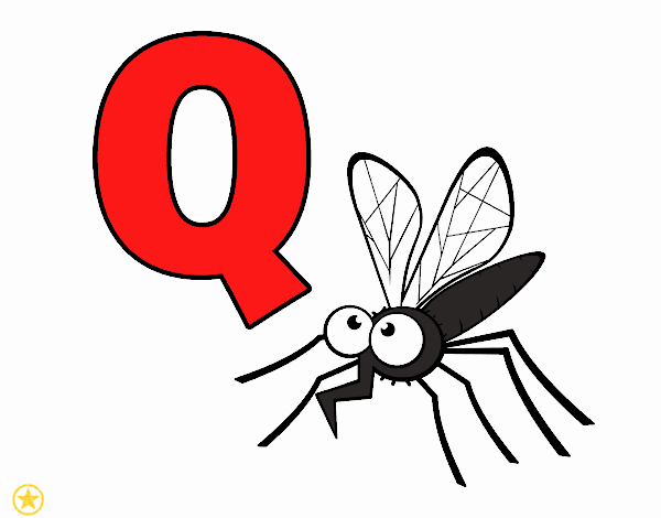 Q de mosquito abecedário para 1ano