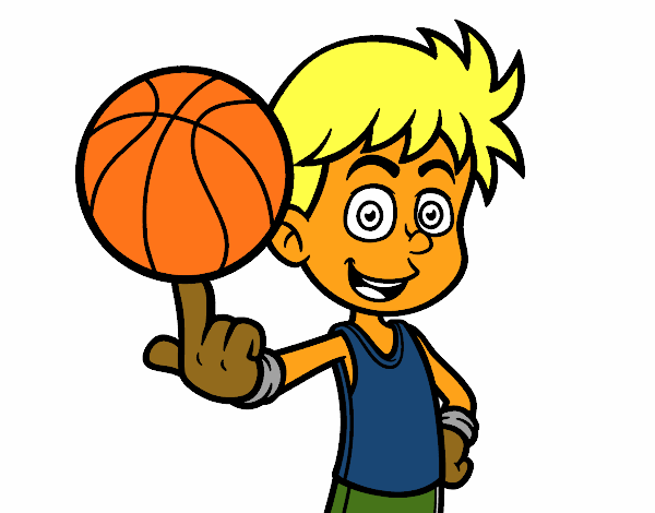 Um jogador de basquete júnior