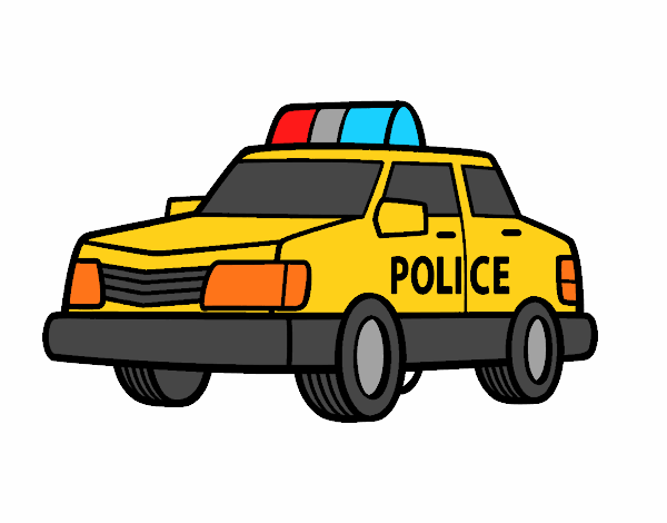 Desenho de Carro de polícia pintado e colorido por Usuário não registrado o  dia 18 de Fevereiro do 2021
