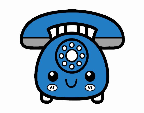 Desenho de Telefone retro para Colorir - Colorir.com