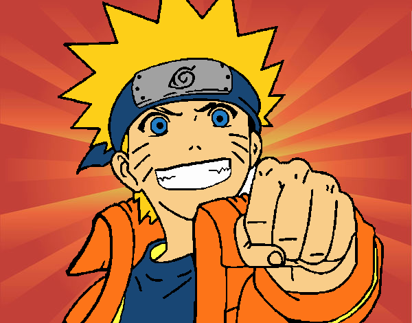 Desenho de Naruto sorrindo pintado e colorido por Usuário não registrado o  dia 09 de Novembro do 2022