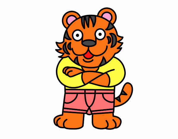maizena o tigre vestido