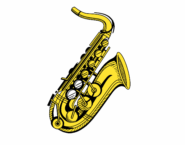 Um saxofone
