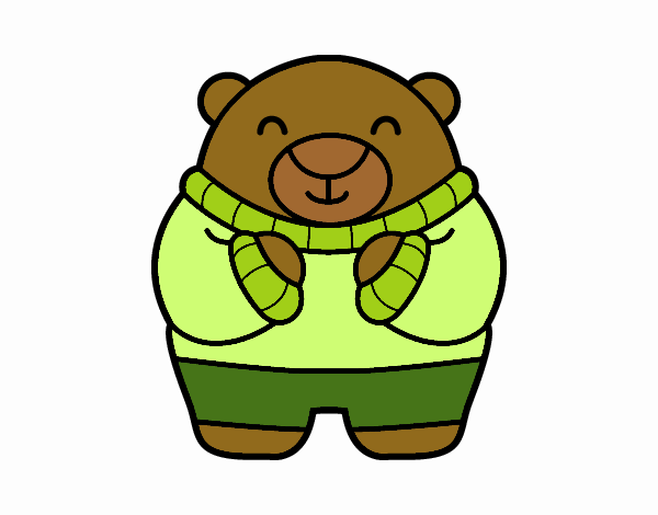 Urso em inverno