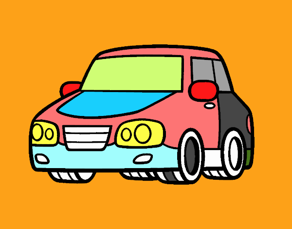 Desenho de Um carro urbano para Colorir - Colorir.com