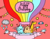 Cartão de feliz aniversário