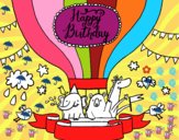 Cartão de feliz aniversário