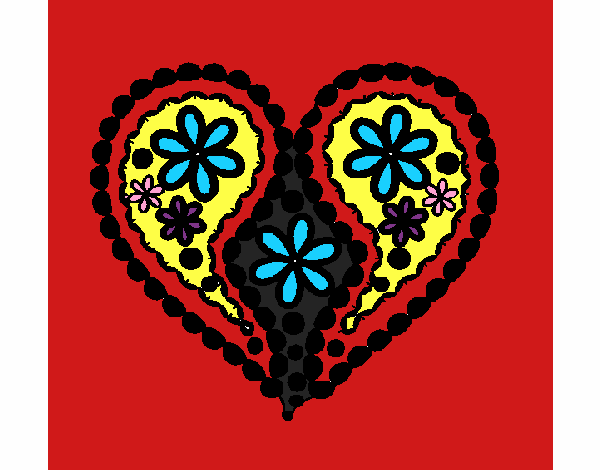 Coração de flores