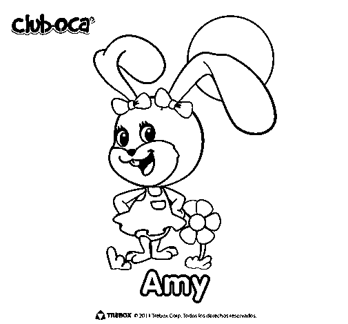 Desenho de Amy para Colorir