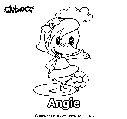 Desenho de Angie para Colorir