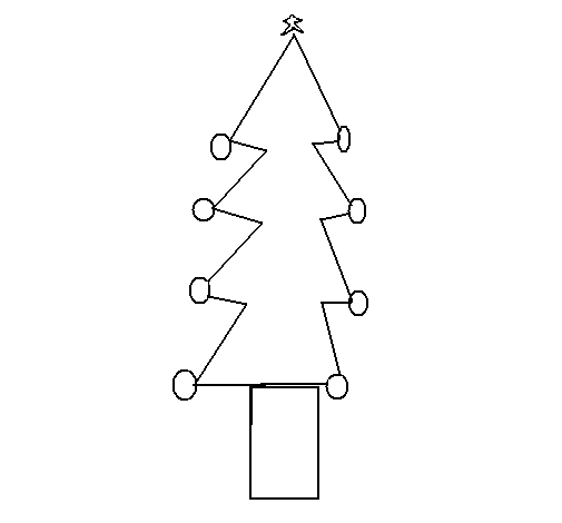 Desenho de Árvore de natal III para Colorir