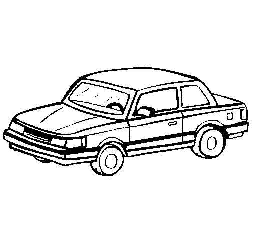 Desenho de Automóvel clássico para Colorir