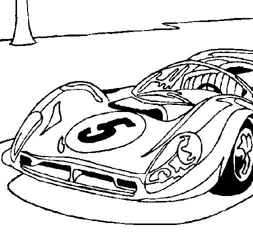 Desenho de Automóvel número 5 para Colorir