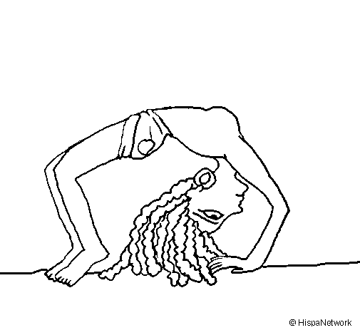 Desenho de Bailarina ostraca para Colorir