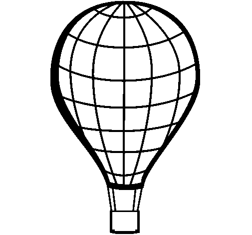 Desenho de Balão de ar quente para Colorir