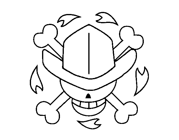 Desenho de Bandeira de Nico Robin para Colorir