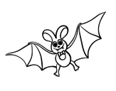 Desenho de Bat para crianças para colorear