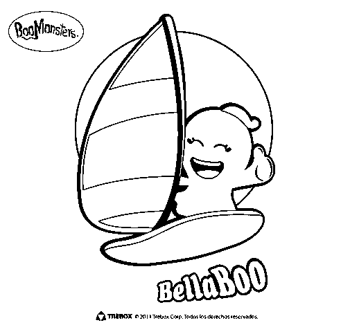 Desenho de BellaBoo para Colorir