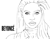 Desenho de Beyoncé I am Sasha Fierce para colorear