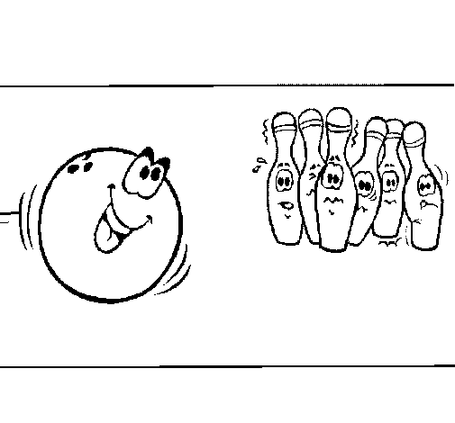 Desenho de Bola de bowling para Colorir