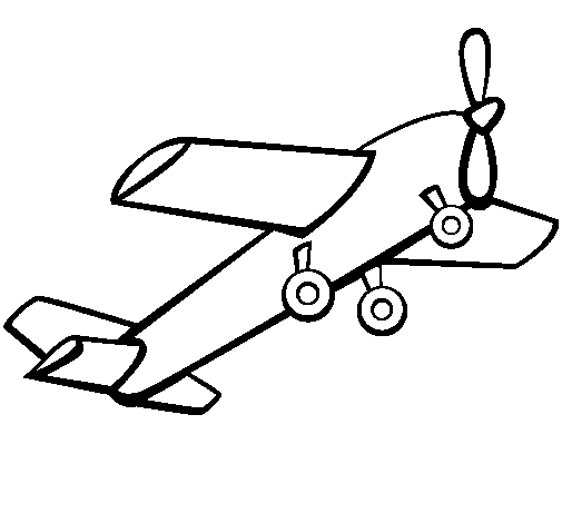 Desenho de Brinquedo avião para Colorir