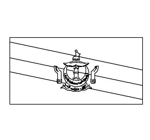 Desenho de Brunei para Colorir