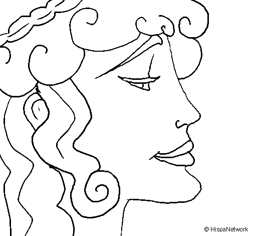 Desenho de Cabeça de mulher para Colorir