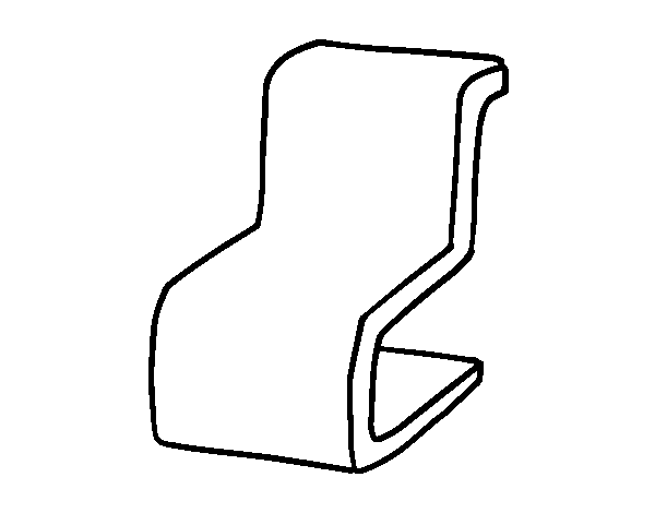 Desenho de Cadeira moderna para Colorir