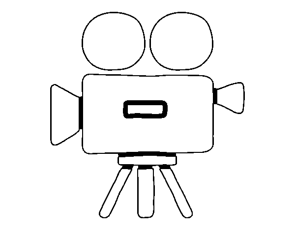 Desenho de Câmera de vídeo para Colorir