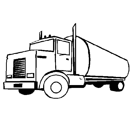 Desenho de Camião cisterna para Colorir