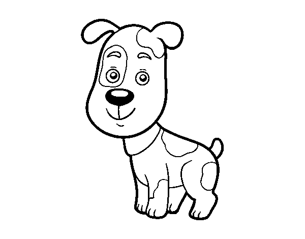 Desenho de Cão doméstico para Colorir
