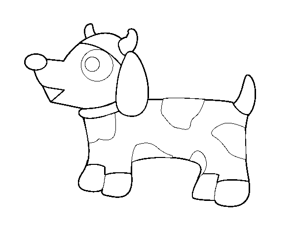 Desenho de Cão-vaca para Colorir