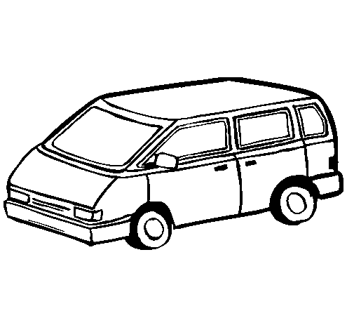 Desenho de Carro familiar para Colorir