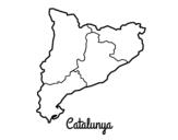 Desenho de Catalunha para colorear