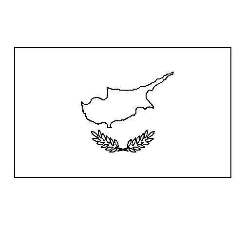Desenho de Chipre para Colorir