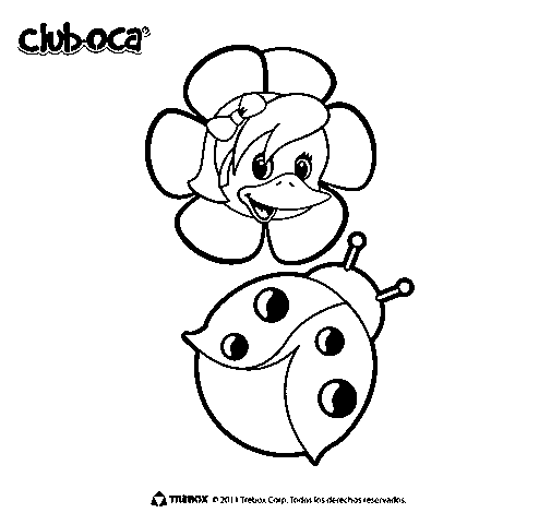 Desenho de Club Oca 2 para Colorir