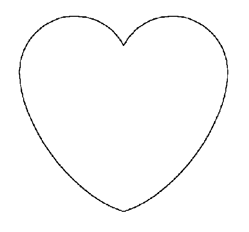 Desenho de Coração para Colorir