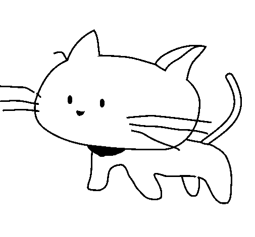 Desenho de Cria de gato para Colorir