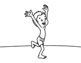 Dibujo de Criança com traje de banho