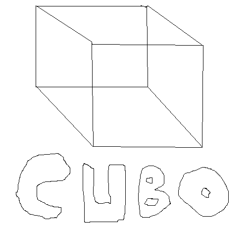 Desenho de Cubo para Colorir