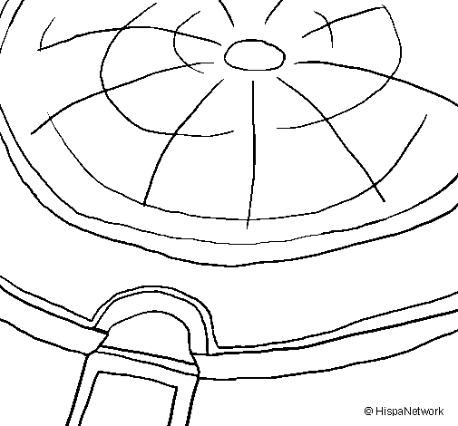 Desenho de Cúpula do Panteão para Colorir