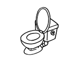 Desenho de Cuvette de toilette para colorear