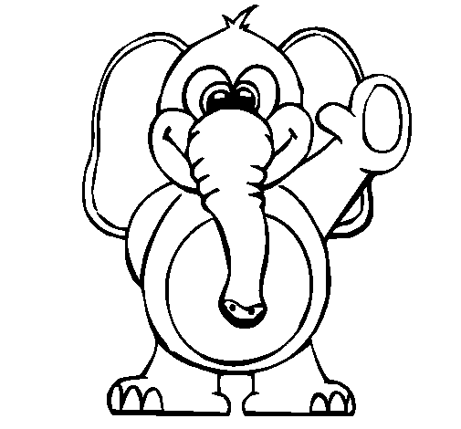 Desenho de Elefante 2 para Colorir