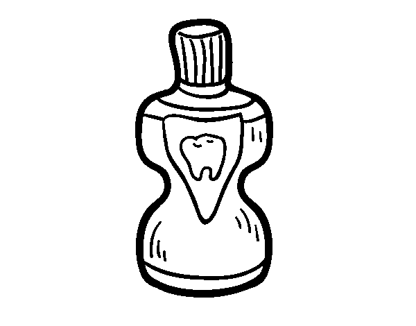 Desenho de Enxaguante bucal para Colorir