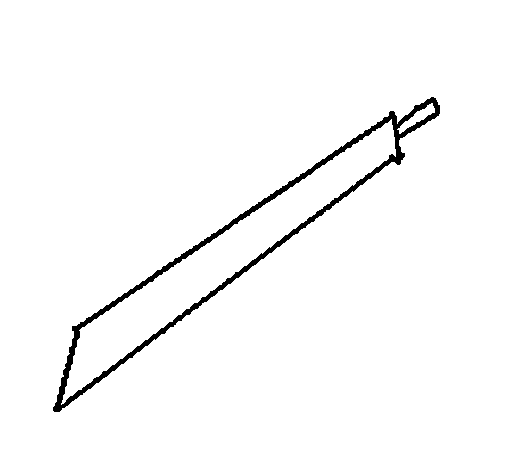 Desenho de Espada para Colorir